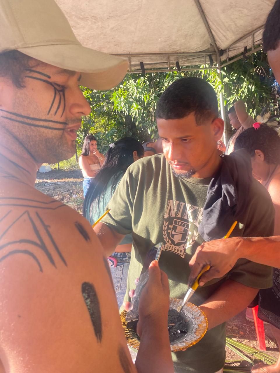 A pintura corporal como escrita